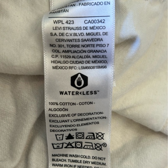 Denizen From Levi's Loose A-Line Shorts Size 16 Off-white/white - Picture 8 of 10